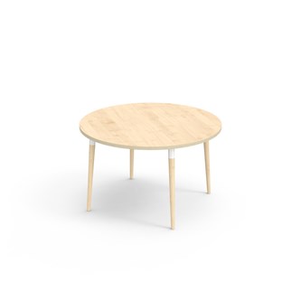 Bord My FSC laminat ø 120 cm vit hylsa