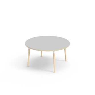 Bord My FSC laminat ø 120 cm vit hylsa