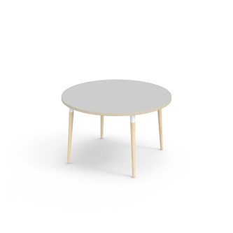 Bord My FSC laminat ø 120 cm vit hylsa