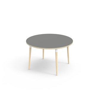 Bord My FSC laminat ø 120 cm vit hylsa