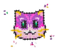 PLUS-PLUS  Puzzle by Numbers Katt