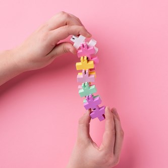 PLUS-PLUS Hexel Bubbelgum