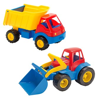 Dantoy Arbetsfordon 30 cm, 2-pack