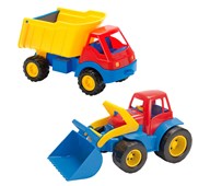 Dantoy Arbetsfordon 30 cm, 2-pack