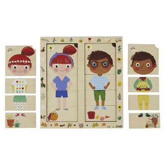 Årstidspussel Vad ska jag ha på mig?