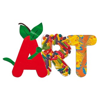 Stort alfabet i kartong, A-Z