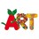 Stort alfabet i kartong, A-Z