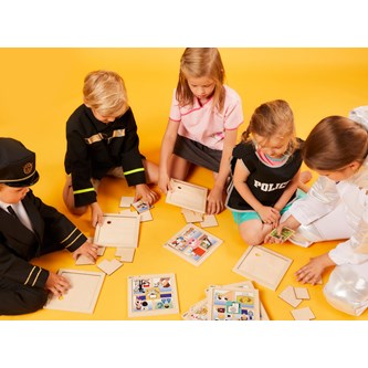 Pussel med olika yrken, 10 st