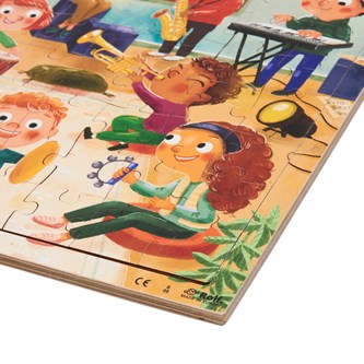 Pussel med olika instrument