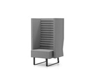 Mr Box Highback 1-sits medstativ svart