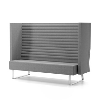 Mr Box Highback 3-sits medstativ silver