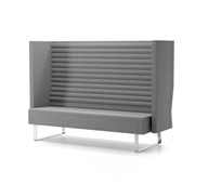 Mr Box Highback 3-sits medstativ silver