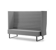 Mr Box Highback 3-sits medstativ svart