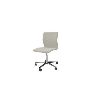 Konferensstol Tekla slät sits 5-kryss hjul polerat