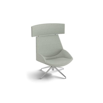 Fåtölj Size med högt kryss silver