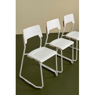 Stol Como FSC BX medstativ inkl. koppling sh 45 cm mellan sits vitt stativ