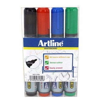 Whiteboardpennor Artline 517, 4-pack