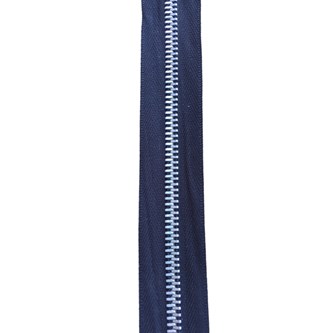 Blixtlås av metall med extra löpare