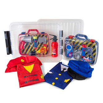 Leklåda brandstation & polisstation