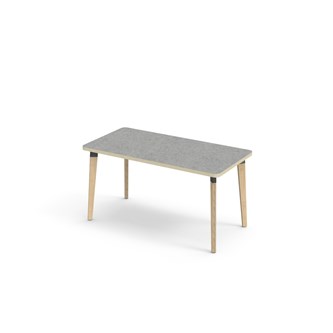 Bord Grow akustik linoleum 120x60 cm svart hylsa