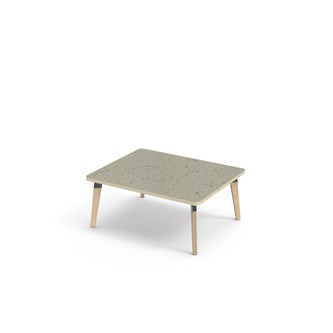 Bord Grow akustik linoleum 100x80 cm svart hylsa