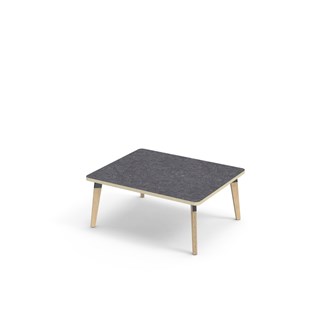 Bord Grow akustik linoleum 100x80 cm svart hylsa