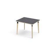 Bord Grow akustik linoleum 100x80 cm svart hylsa