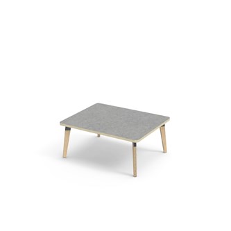 Bord Grow akustik linoleum 100x80 cm svart hylsa