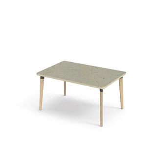 Bord Grow akustik linoleum 120x80 cm svart hylsa