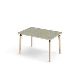 Bord Grow akustik linoleum 120x80 cm svart hylsa