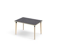 Bord Grow akustik linoleum 120x80 cm svart hylsa