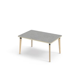 Bord Grow akustik linoleum 120x80 cm svart hylsa