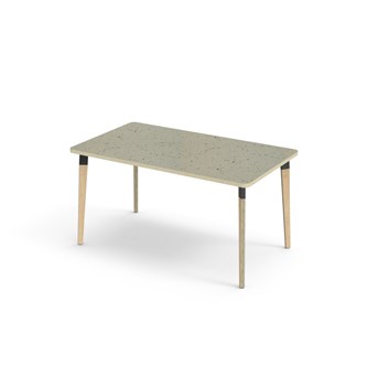 Bord Grow akustik linoleum 140x80 cm svart hylsa