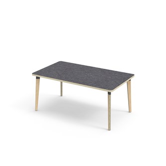 Bord Grow akustik linoleum 140x80 cm svart hylsa