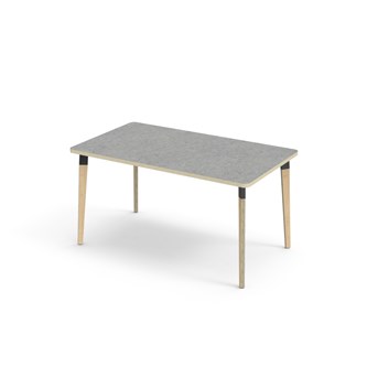 Bord Grow akustik linoleum 140x80 cm svart hylsa