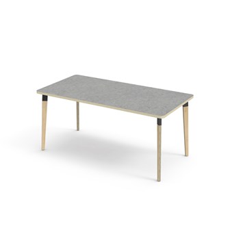 Bord Grow akustik linoleum 160x80 cm svart hylsa