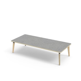 Bord Grow akustik linoleum 180x80 cm svart hylsa