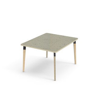 Bord Grow akustik linoleum 100x120 cm svart hylsa