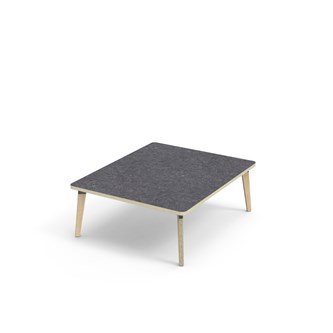 Bord Grow akustik linoleum 100x120 cm svart hylsa