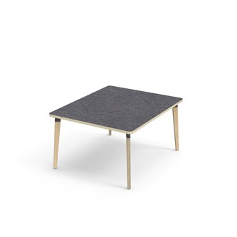 Bord Grow akustik linoleum 100x120 cm svart hylsa