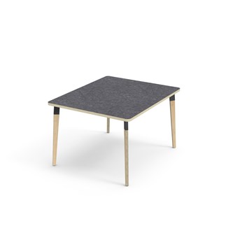 Bord Grow akustik linoleum 100x120 cm svart hylsa