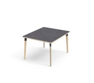 Bord Grow akustik linoleum 100x120 cm svart hylsa