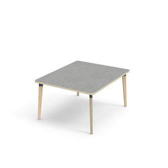 Bord Grow akustik linoleum 100x120 cm svart hylsa