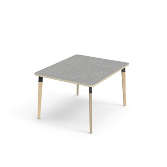 Bord Grow akustik linoleum 100x120 cm svart hylsa