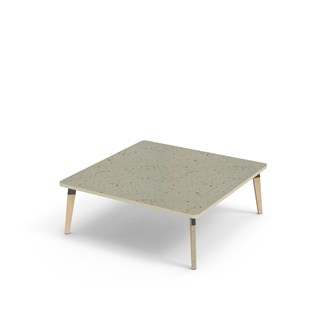 Bord Grow akustik linoleum 120x120 cm svart hylsa