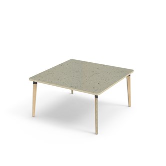 Bord Grow akustik linoleum 120x120 cm svart hylsa