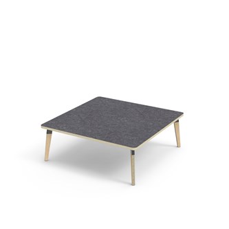 Bord Grow akustik linoleum 120x120 cm svart hylsa