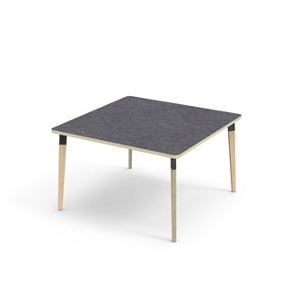 Bord Grow akustik linoleum 120x120 cm svart hylsa