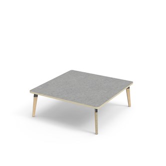 Bord Grow akustik linoleum 120x120 cm svart hylsa