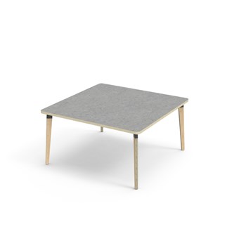 Bord Grow akustik linoleum 120x120 cm svart hylsa